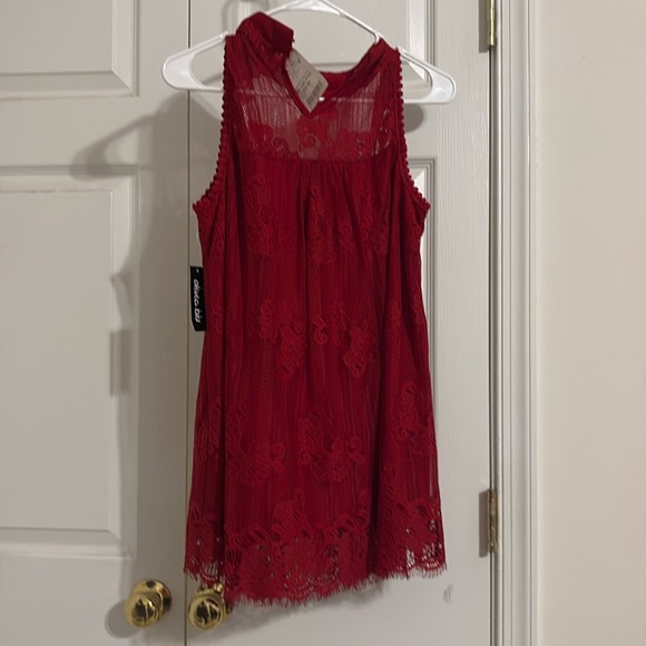 Olivia Blu Lace Tank - Picture 1 of 7